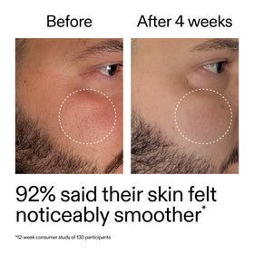 The INKEY List bottle beside moisturizer on sink, showing layered skincare benefit