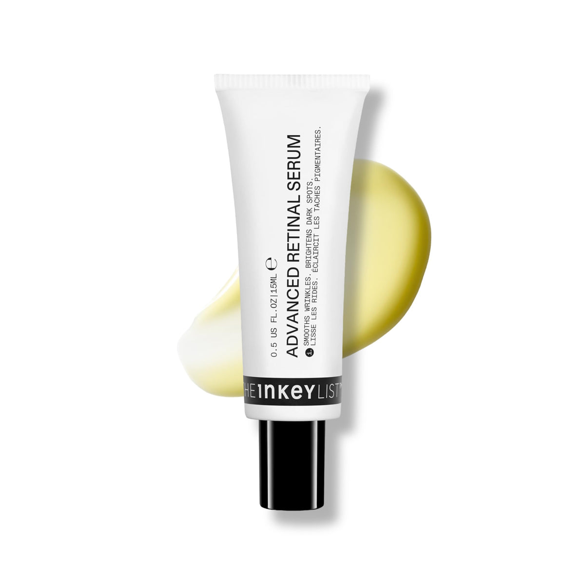 The INKEY List bottle front packaging showing product identity and benefit
