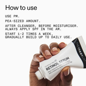 The INKEY List serum applied at night in skincare routine for smoother skin