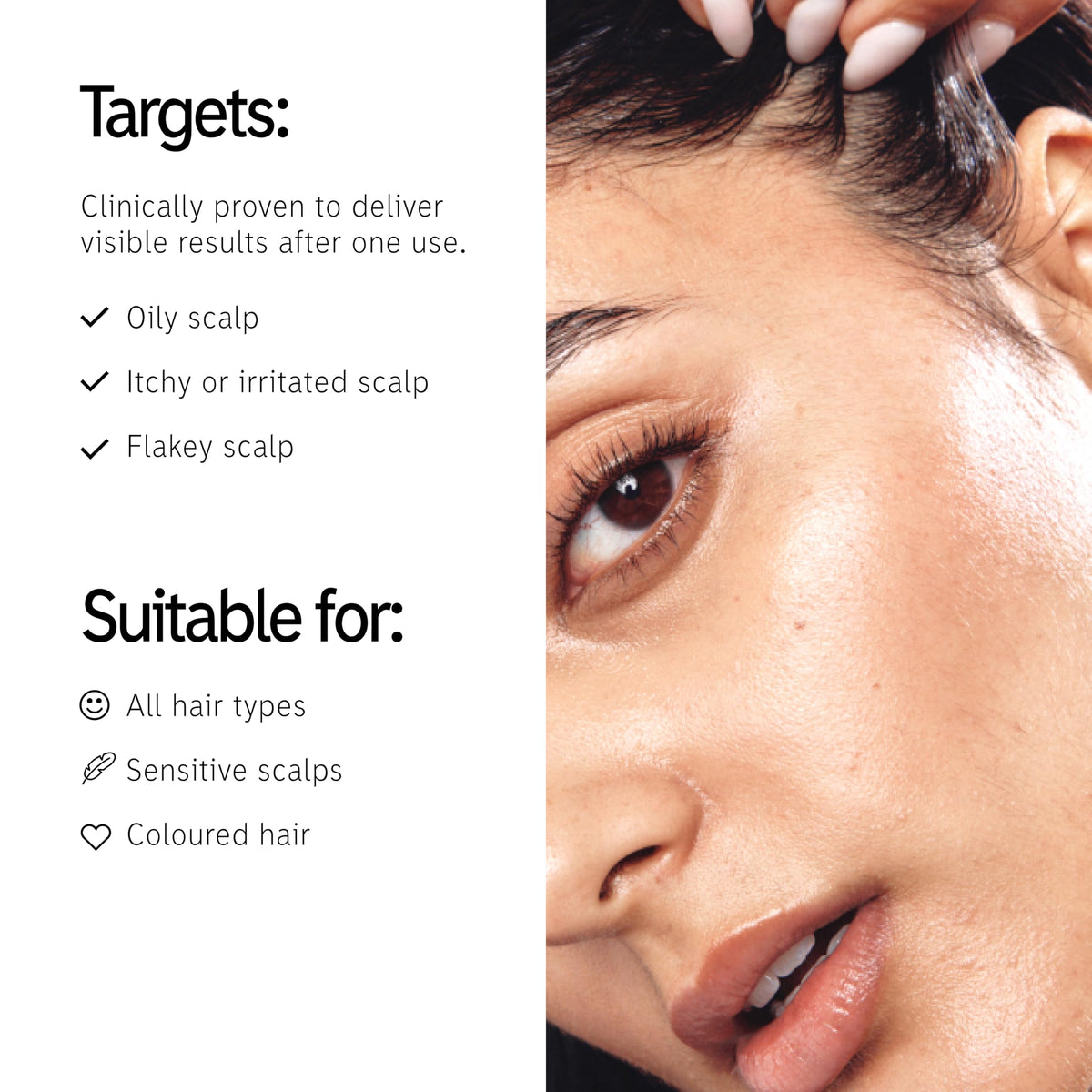 The INKEY List serum texture on fingertip demonstrating lightweight hydration