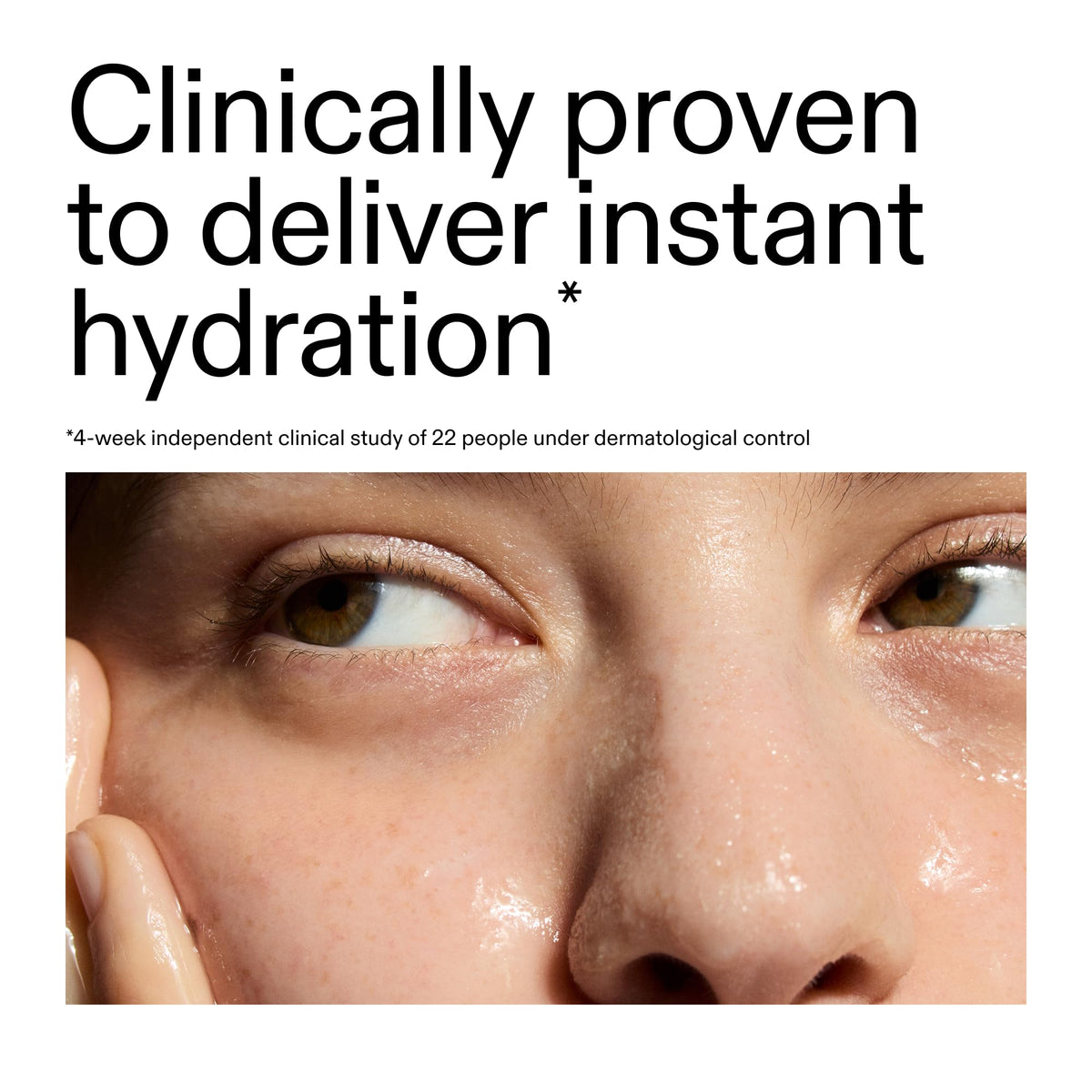 The INKEY List serum texture on skin showing lightweight hydration