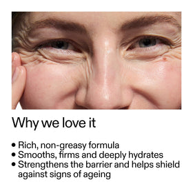 The INKEY List cream texture close-up showing smooth moisturizing finish