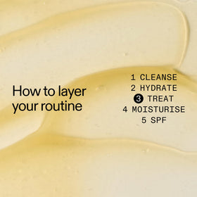 The INKEY List ingredient label close-up highlighting active concentrations
