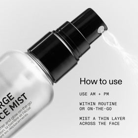 The INKEY List bottle inside a travel bag, convenient hydration on the go for flights and commute