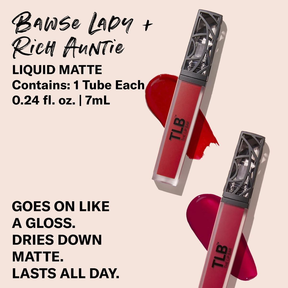 The Lip Bar wand applicator close-up demonstrating creamy glide and precision