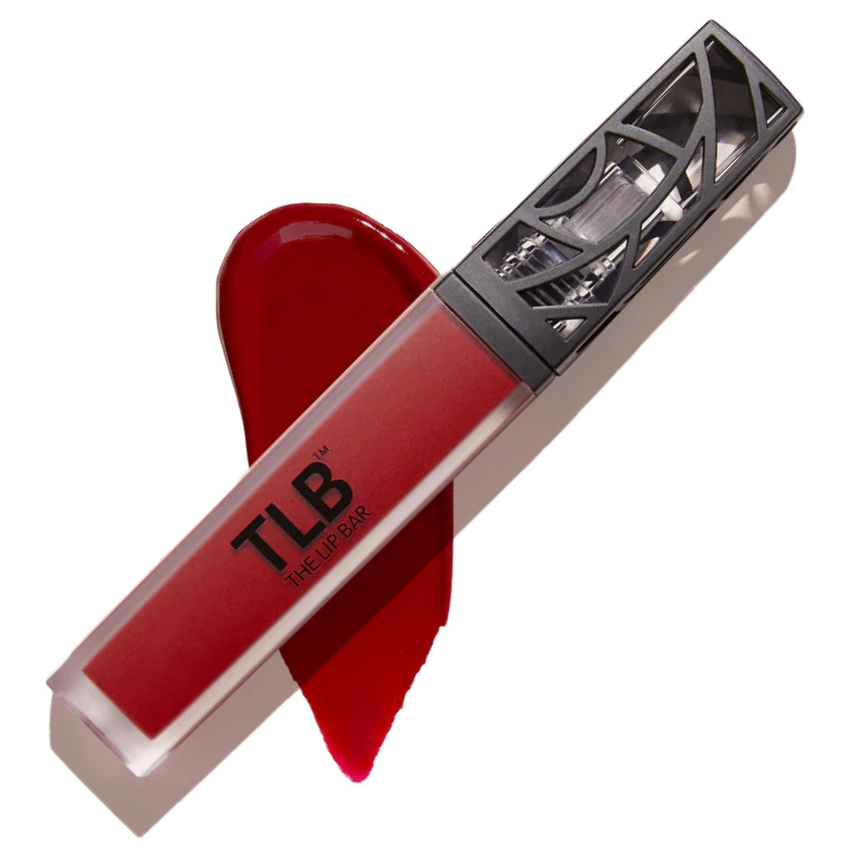 The Lip Bar front tube of Bawse Lady showing bold blue-red shade and branding