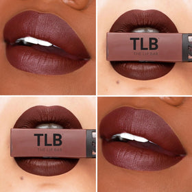 The Lip Bar angled doe-foot applicator delivering smooth precise color
