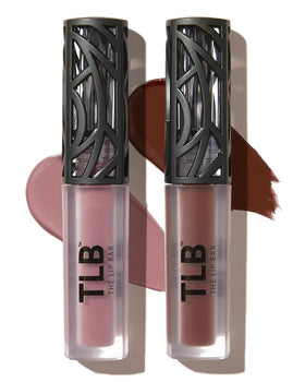 The Lip Bar front packaging showing both mini shades for easy shade choice