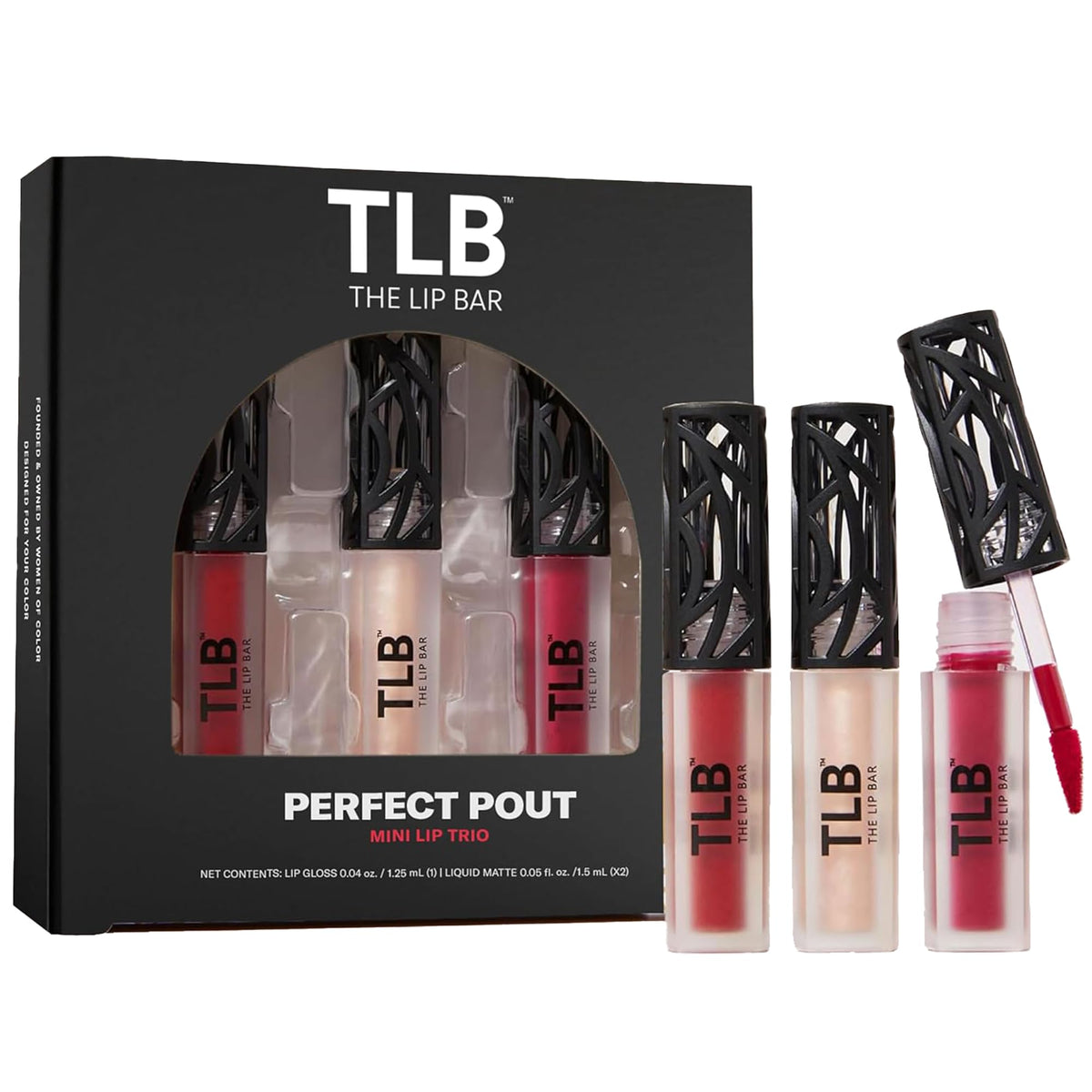 The Lip Bar front packaging trio gift box showcasing ready-to-gift convenience