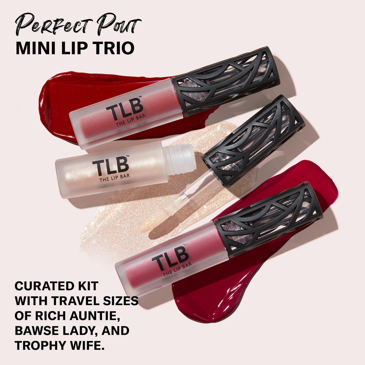 The Lip Bar close-up of Rich Auntie liquid matte emphasizing rich pigment