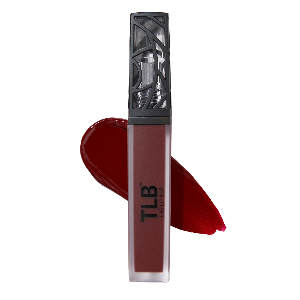 The Lip Bar front packaging showing Mastermind deep red and product benefits