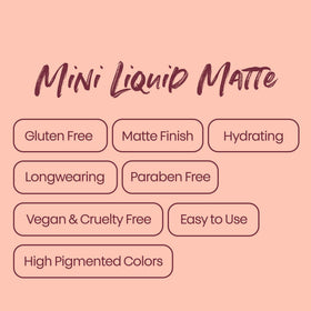 The Lip Bar minis next to a coin demonstrating compact travel-friendly size