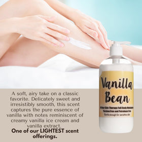 The Lotion Company label closeup highlighting ingredients and claims