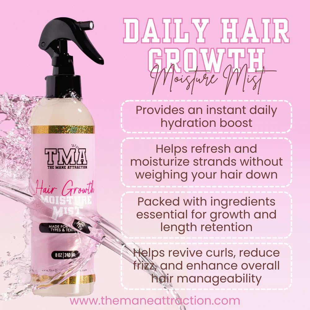 The Mane Attraction mist spraying from nozzle demonstrating easy, even application