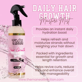 The Mane Attraction mist spraying from nozzle demonstrating easy, even application