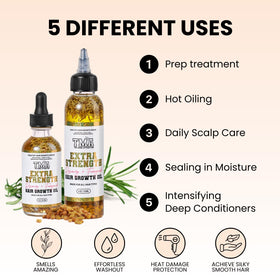 The Mane Attraction applied during a gentle scalp massage for circulation