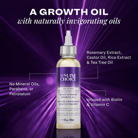 The Mane Choice applied to scalp with fingers, promotes soothing massage benefit