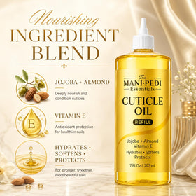The Mani Pedi Essentials precision nozzle close-up for spill-free refilling convenience