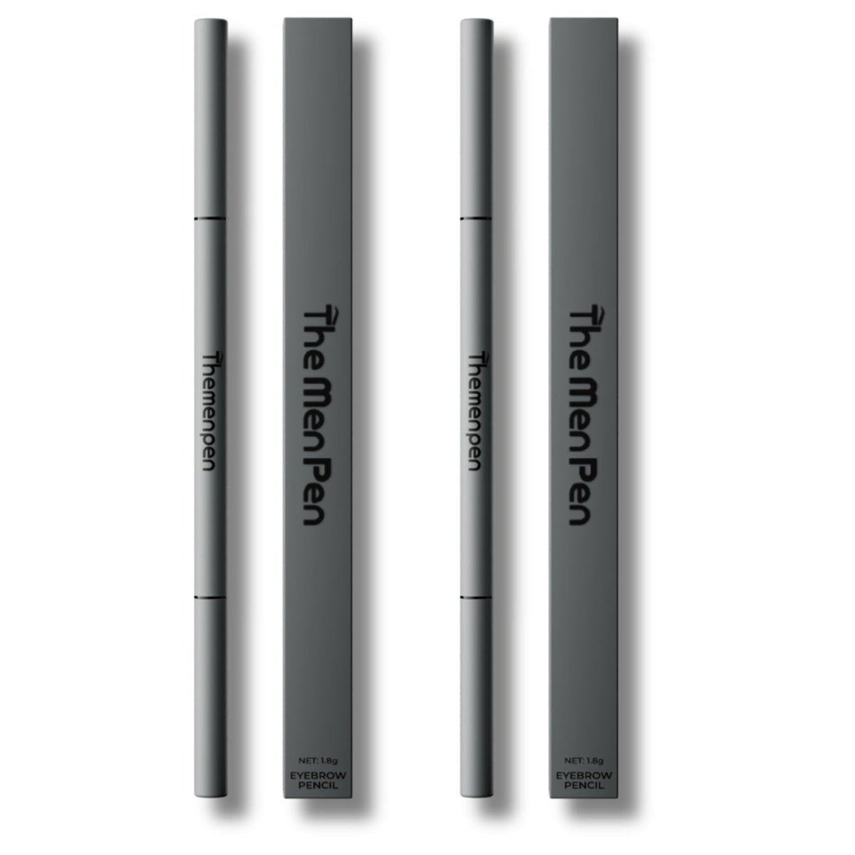 The Men Pen front packaging showing two black pens, clear branding and value