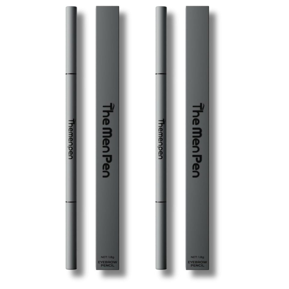 The Men Pen front packaging showing two black pens, clear branding and value