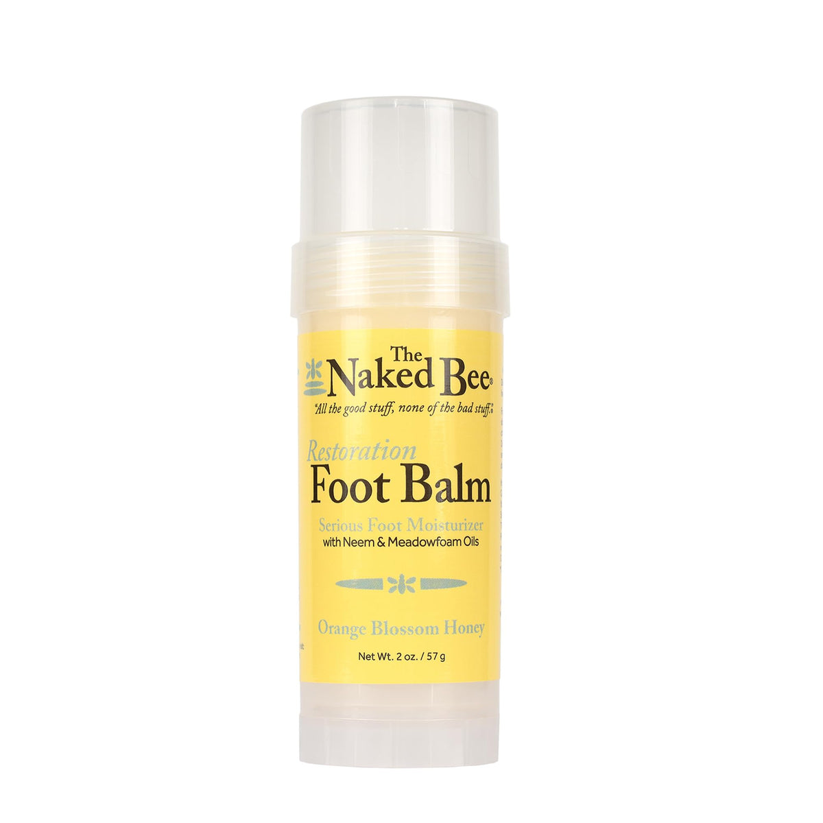 The Naked Bee front packaging showing orange blossom honey balm and benefits