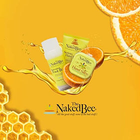 THE Naked BEE jar on bathroom shelf styled with towels showing everyday ritual appeal