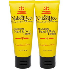 The Naked Bee front packaging showing compact two-pack, perfect for travel