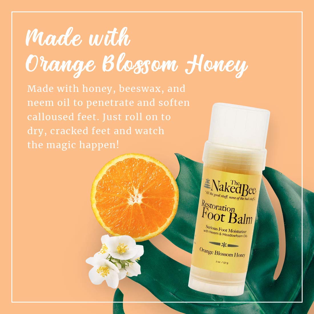The Naked Bee roll-on applicator detail for precise, mess-free application