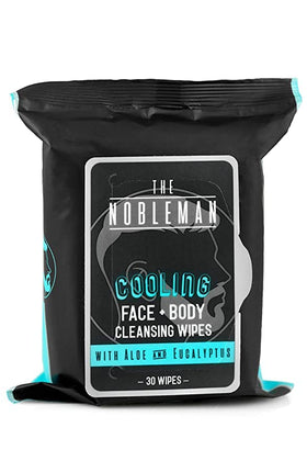 The Nobleman close-up wipe texture demonstrating gentle exfoliation