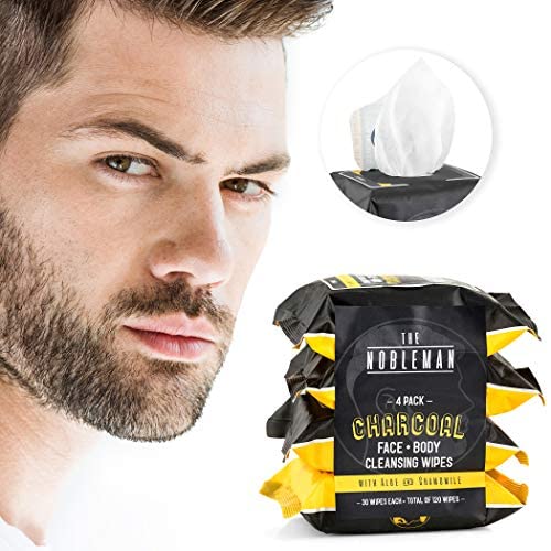 Wipes tucked in a gym bag showing The Nobleman on-the-go freshness after workouts