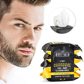 Wipes tucked in a gym bag showing The Nobleman on-the-go freshness after workouts