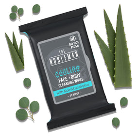 The Nobleman textured wipe close-up showing strong cleansing action
