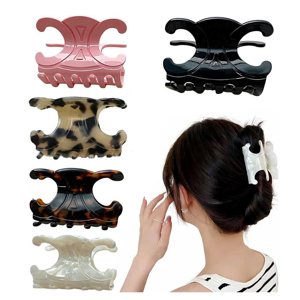 The Only One front view of five butterfly clips showing colors and compact pack convenience