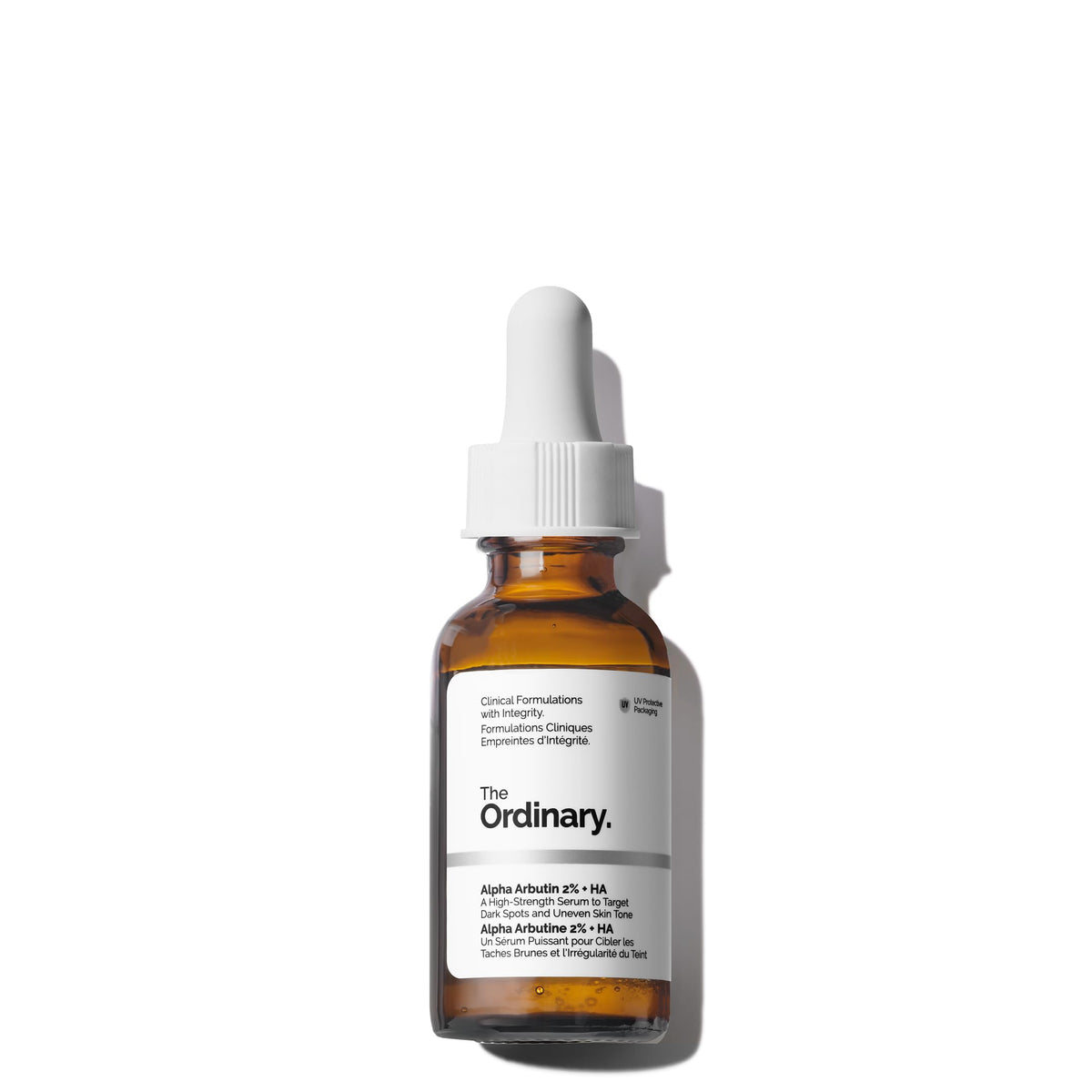 The Ordinary front packaging showing bottle and label, clarifies product identity and benefits