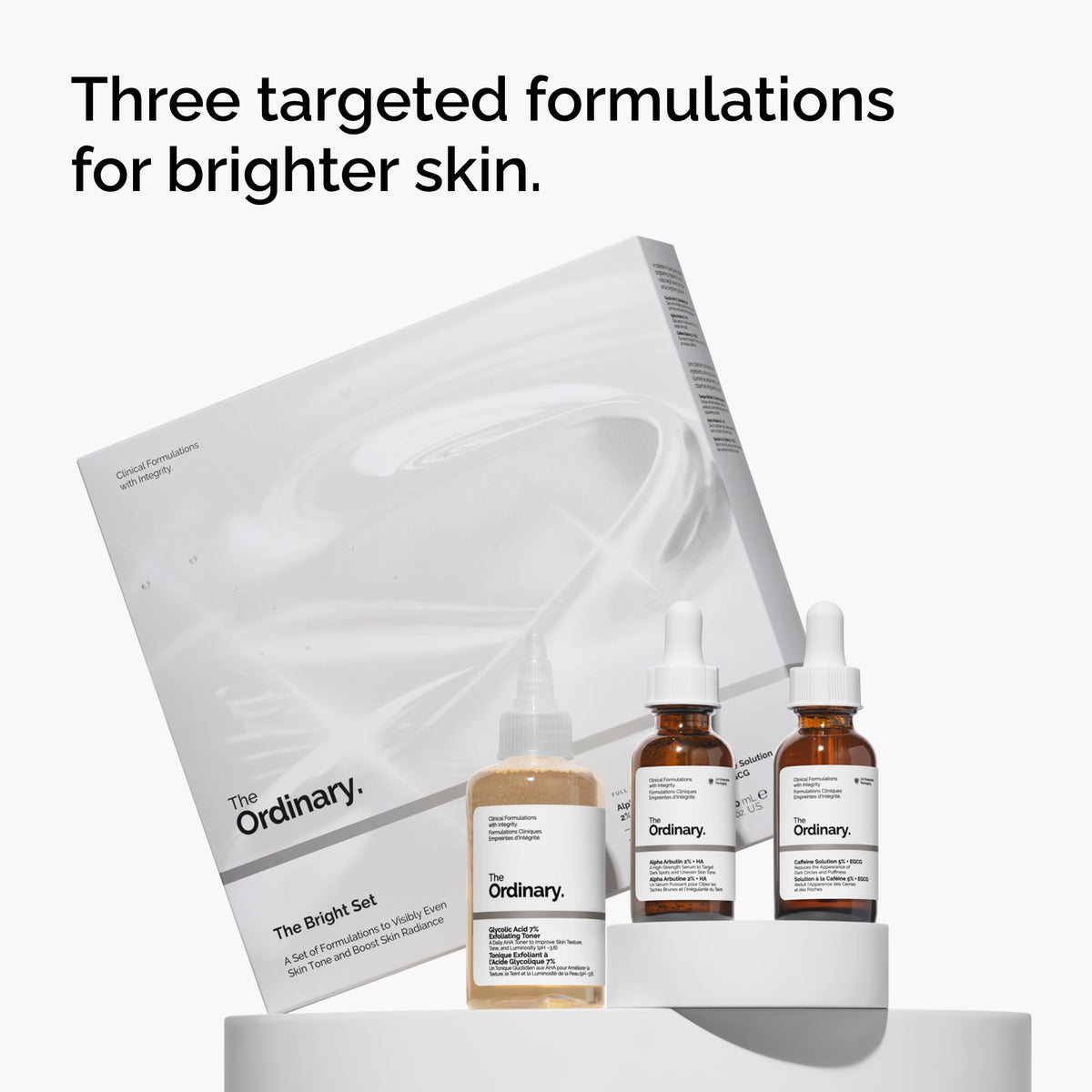 The Ordinary Alpha Arbutin 2% + HA dropper dispensing brightening serum