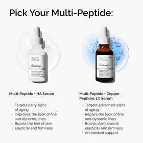 Person applying The Ordinary serum, showing routine and improved look