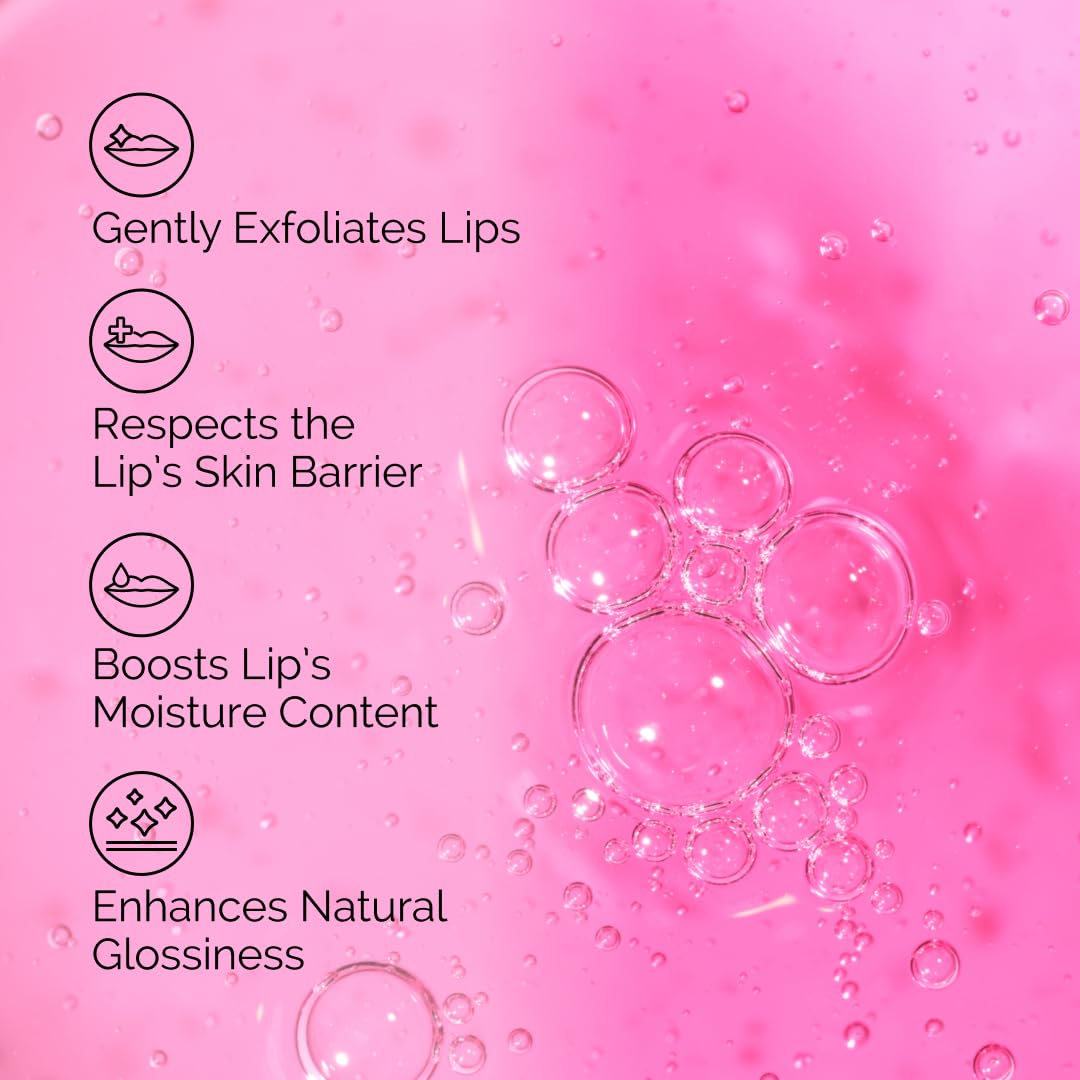 The Ordinary applied on lips demonstrating smoother hydrated appearance