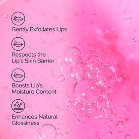 The Ordinary applied on lips demonstrating smoother hydrated appearance