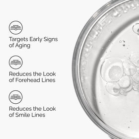 Close-up of the serum texture showing lightweight water-based consistency