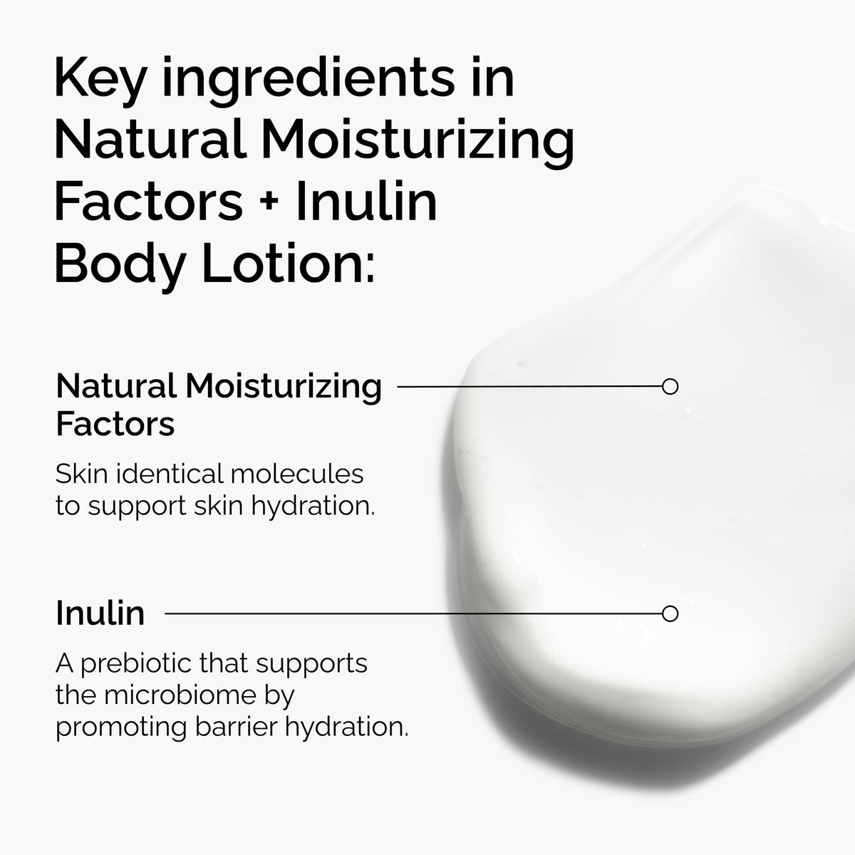 Close-up of the lotion texture from The Ordinary showing fast-absorbing hydration