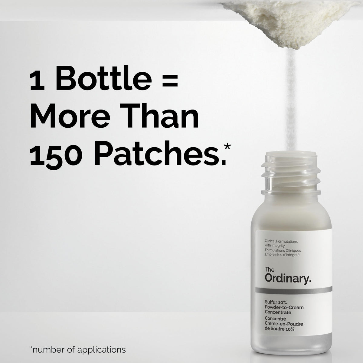 The Ordinary bottle beside a coin showing small travel-friendly size