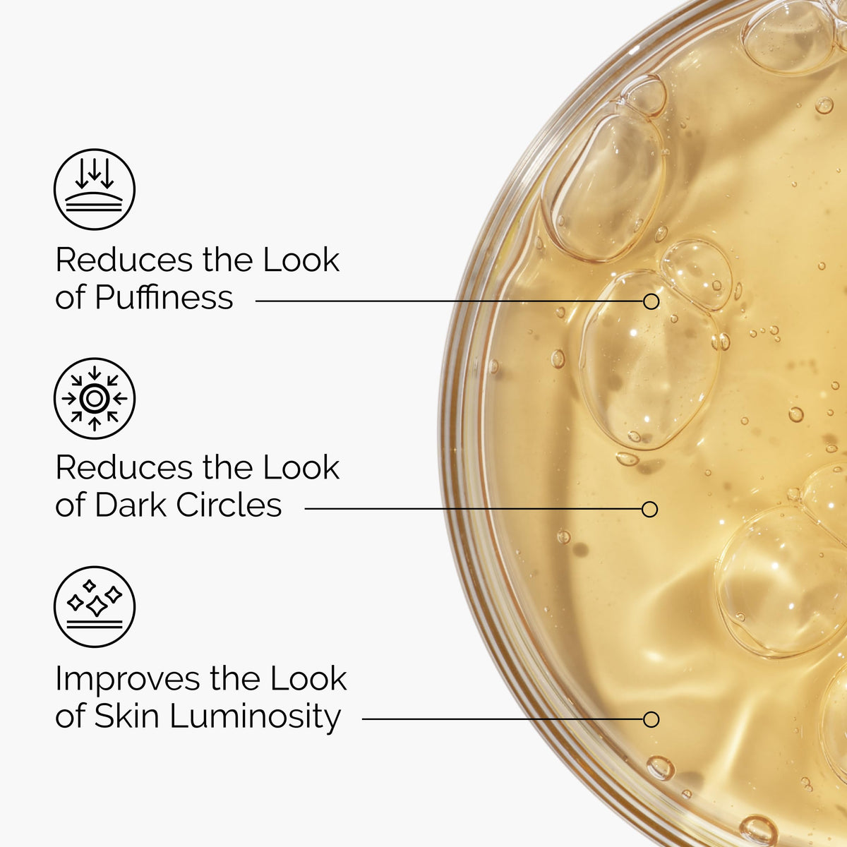 Close-up of The Ordinary serum texture on skin, lightweight watery finish for fast absorption benefit