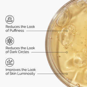 Close-up of The Ordinary serum texture on skin, lightweight watery finish for fast absorption benefit