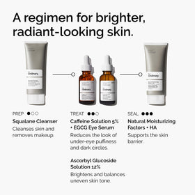 The Ordinary bottle next to a ruler for size comparison, clarifying 1 fl oz volume benefit
