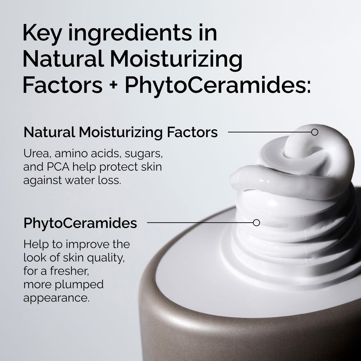 The Ordinary close-up of cream texture highlighting rich, hydrating consistency