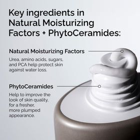 The Ordinary cream texture close-up illustrating rich emollients and smooth absorbency benefits