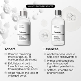 The Ordinary essence layered under serum illustrating improved delivery and performance