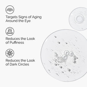 The Ordinary serum on fingertip ready to apply for precise eye treatment