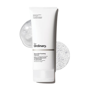 The Ordinary front bottle view showing label and gentle cleansing benefit