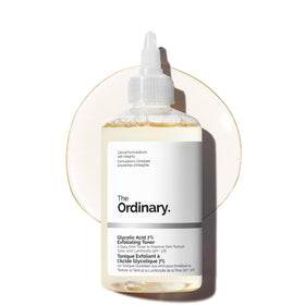 The Ordinary front packaging showing bottle and label, highlights product clarity